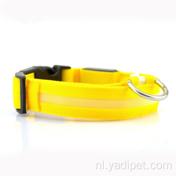 Nylon knipperende oplichtende hondenhalsband